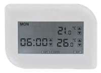 Model TLVT1-Digital Touch Screen Programmable Thermostat with Heat Pump Control